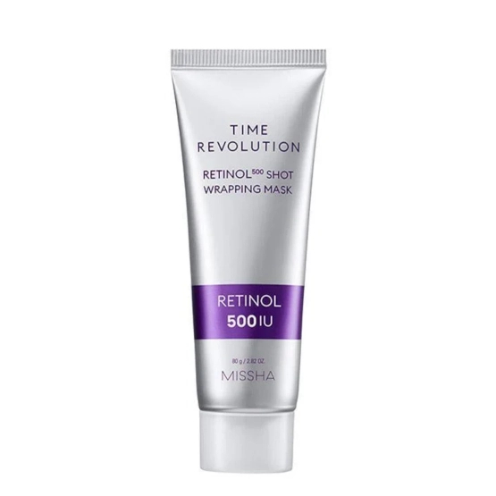 Missha Time Revolution Retinol 500 Shot Wrapping Mask Retinol 100 80g
