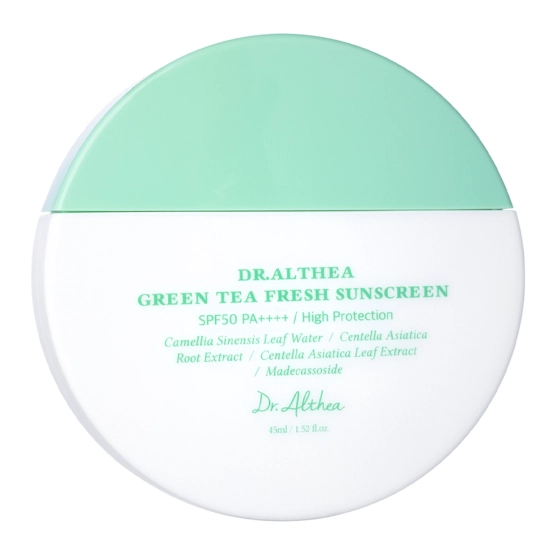 Dr.Althea Green Tea Fresh Sunscreen SPF50+ PA++++ with Centella Asiatica Complex 45 ml