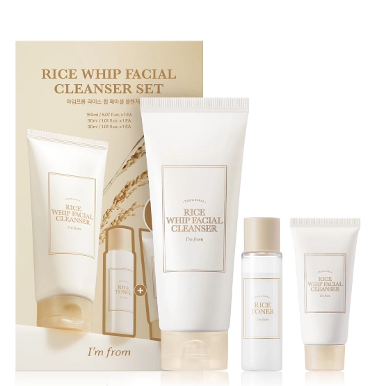 I'm From Rice Whip Facial Cleanser Set