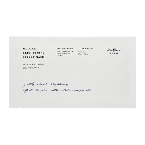 Dr.Althea Natural Brightening Velvet Sheet Face Mask, 27 g