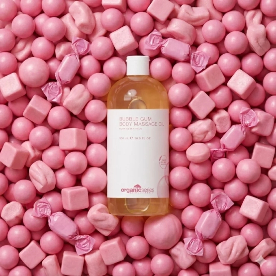 Organic Series Body Massage Oil BUBBLE GUM 500ml