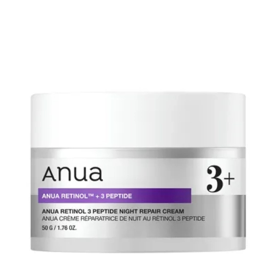 Anua Retinol + 3 Peptide Night Repair Cream 50g