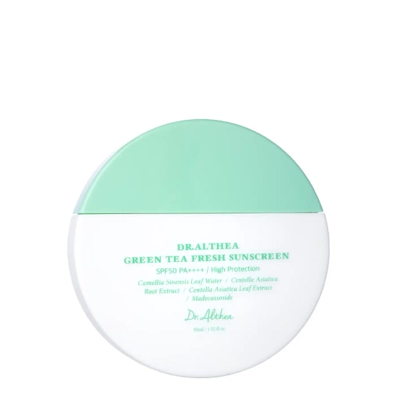 Dr.Althea Green Tea Fresh Sunscreen SPF50+ PA++++ with Centella Asiatica Complex 45 ml