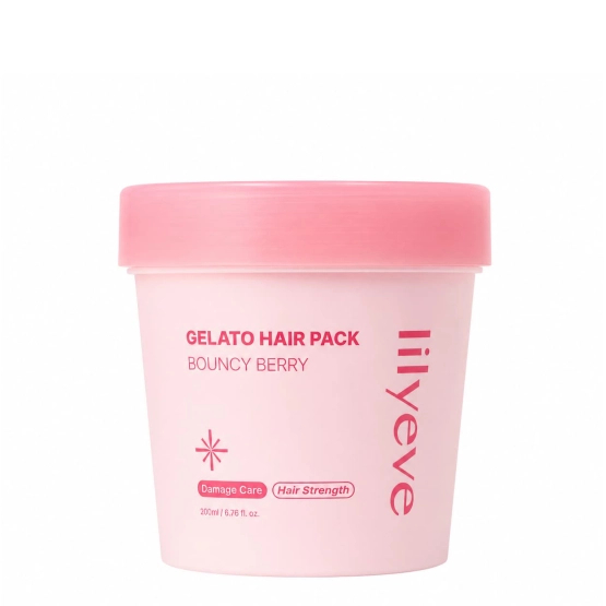 lilyeve Gelato Hair Pack Bouncy Berry Moisturizing and Smoothing Hair Mask 200ml