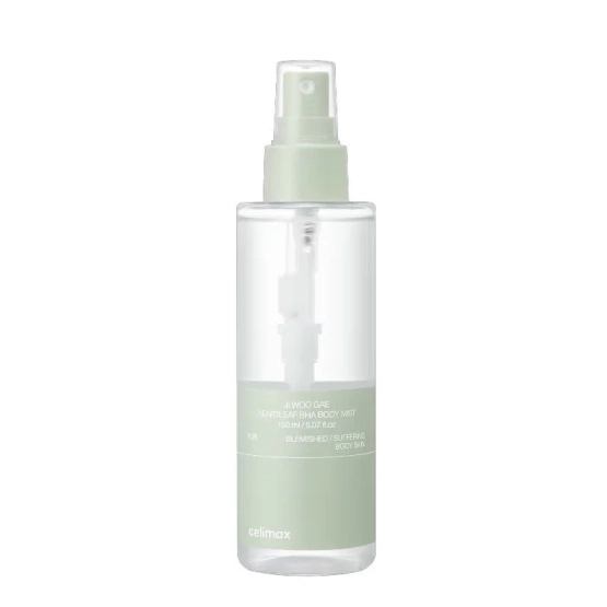 Celimax Ji Woo Gae Heartleaf BHA Body Mist – Body Spray for Blemish-Prone Skin with BHA, PHA and LHA 150 ml