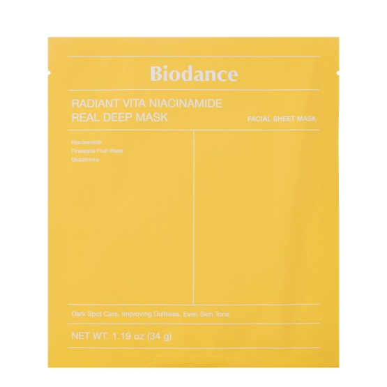 Biodance Radiant Vita Niacinamide Real Deep Mask 1pc