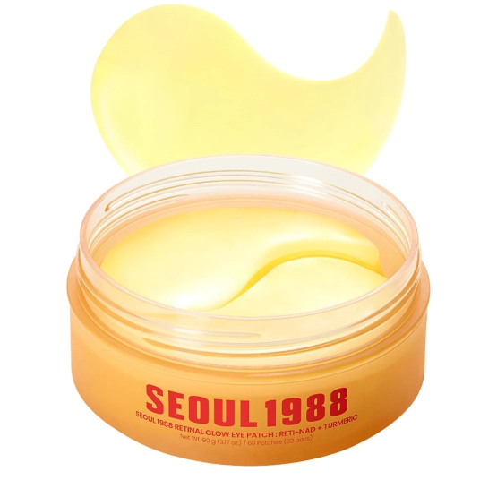 K-SECRET SEOUL 1988 Retinal Glow Eye Patch : RETI-NAD + TURMERIC Brightening under-eye patches 60pcs