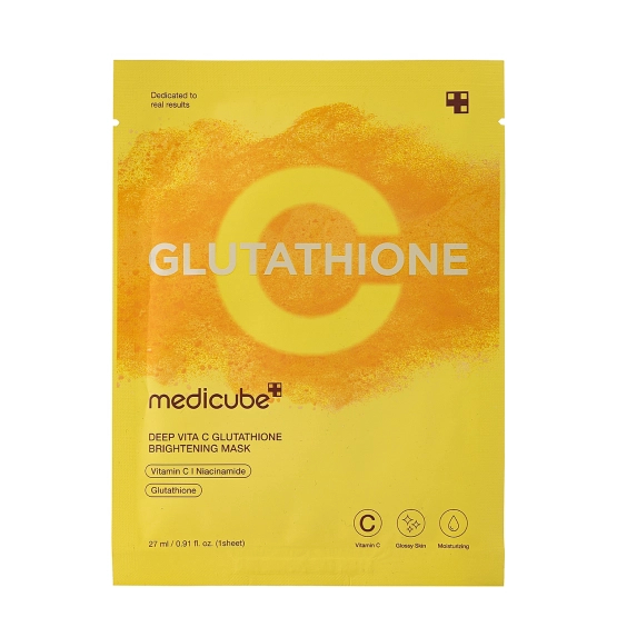 Medicube Deep Vita C Glutathione Brightening Facial Sheet Mask - 1 sheet