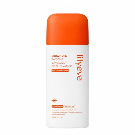 lilyeve Grow:Turn Exosome 3D Volume Brush Shampoo Volumizing Shampoo for Thin and Damaged Hair 200ml