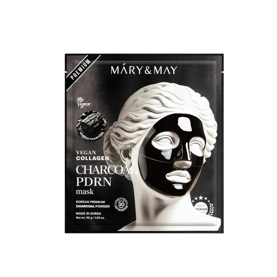 Mary&May Vegan Collagen Charcoal PDRN Mask 1pc