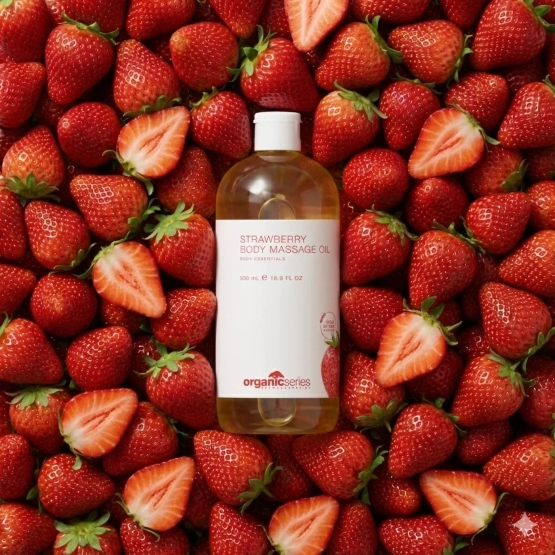 Organic Series Body Massage Oil STRAWBERRY 500ml 