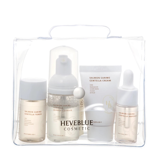 HEVEBLUE Salmon Caring Centella Special Travel Kit Bag 0ml+25ml+13ml+20ml