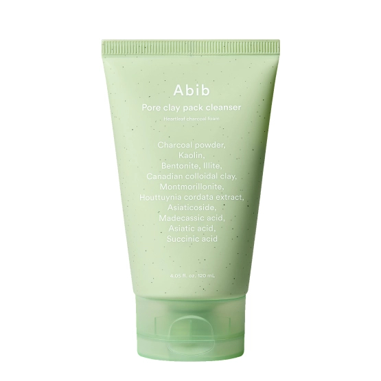 Abib Pore Clay Pack Cleanser Heartleaf Charcoal Foam 120ml