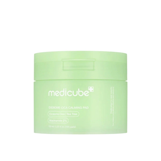 Medicube Exosome Cica Calming Facial Pads with Centella Asiatica for Sensitive Skin, 100 pcs