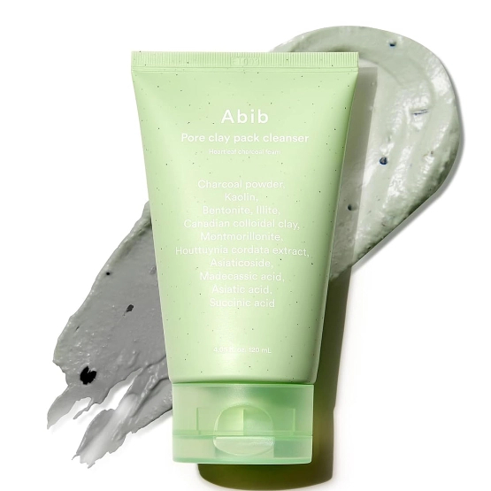 Abib Pore Clay Pack Cleanser Heartleaf Charcoal Foam 120ml